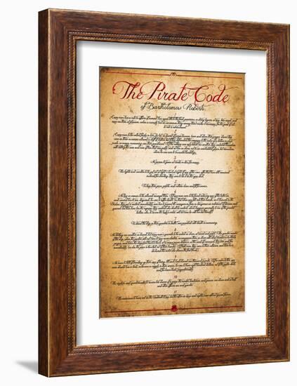 The Pirate Code-null-Framed Premium Giclee Print