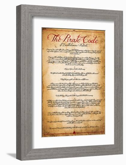 The Pirate Code-null-Framed Premium Giclee Print