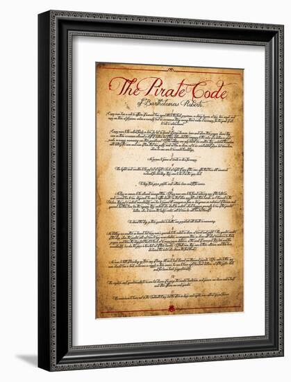 The Pirate Code-null-Framed Premium Giclee Print