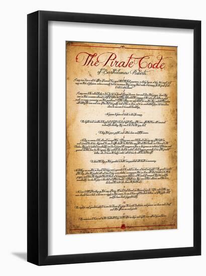 The Pirate Code-null-Framed Premium Giclee Print