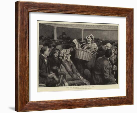 The Pit, Sadler's Wells Theatre, 1850-Charles Green-Framed Giclee Print