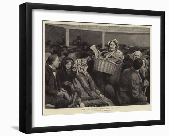 The Pit, Sadler's Wells Theatre, 1850-Charles Green-Framed Giclee Print