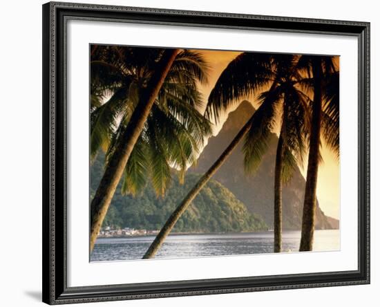 The Pitons, Soufriere, St. Lucia-null-Framed Photographic Print