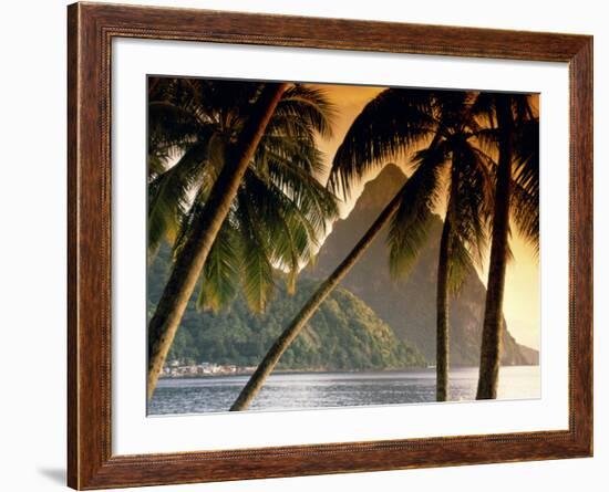 The Pitons, Soufriere, St. Lucia-null-Framed Photographic Print