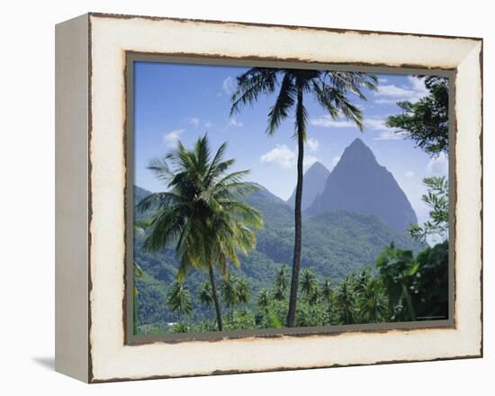 The Pitons, St. Lucia, Caribbean, West Indies-John Miller-Framed Premier Image Canvas