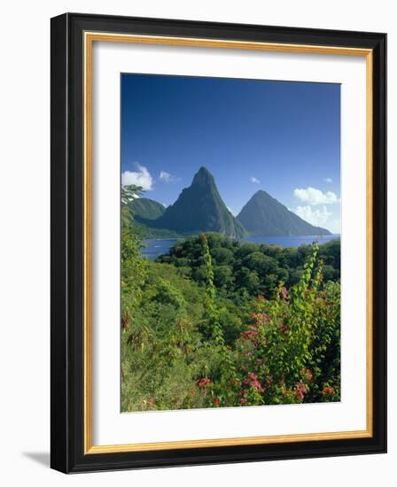 The Pitons, St.Lucia, Caribbean-John Miller-Framed Photographic Print