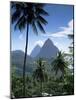 The Pitons, St. Lucia, Windward Islands, West Indies, Caribbean, Central America-null-Mounted Photographic Print