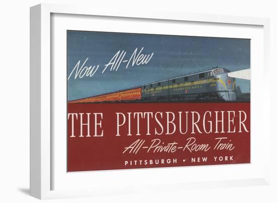 The Pittsburgher', Advertisement for the Pennsylvania Railroad Company, C.1948-null-Framed Giclee Print