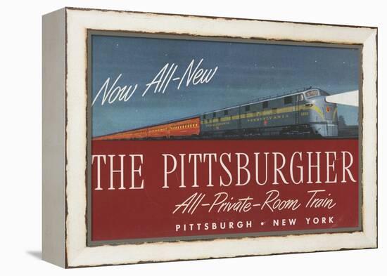 The Pittsburgher', Advertisement for the Pennsylvania Railroad Company, C.1948-null-Framed Premier Image Canvas