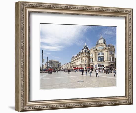 The Place De La Comedie, Montpellier, Languedoc-Roussillon, France, Europe-David Clapp-Framed Photographic Print