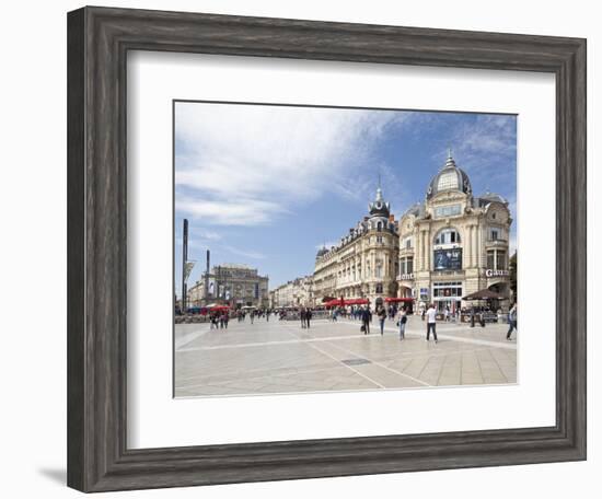 The Place De La Comedie, Montpellier, Languedoc-Roussillon, France, Europe-David Clapp-Framed Photographic Print