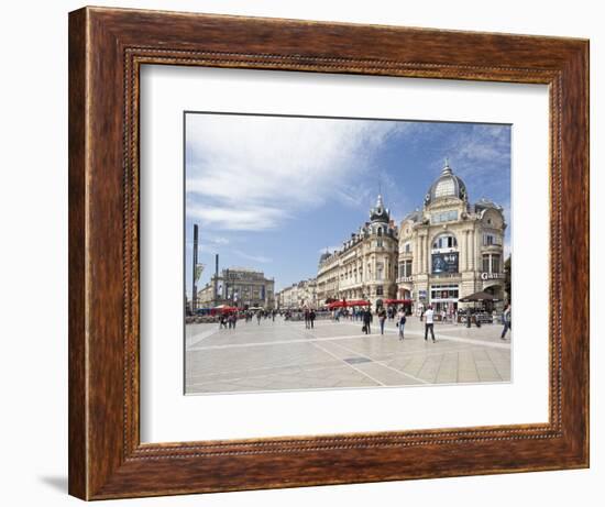 The Place De La Comedie, Montpellier, Languedoc-Roussillon, France, Europe-David Clapp-Framed Photographic Print