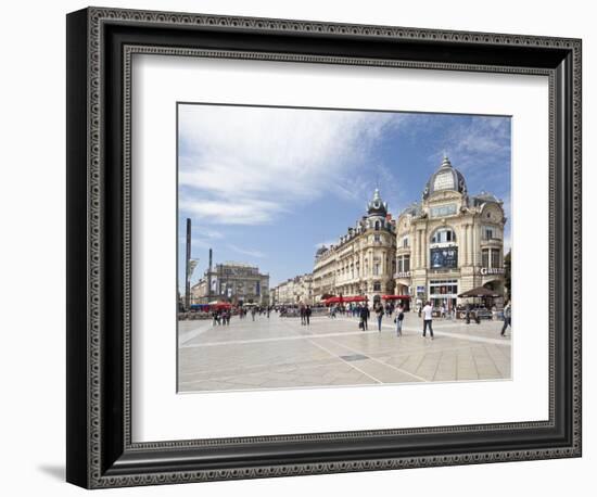 The Place De La Comedie, Montpellier, Languedoc-Roussillon, France, Europe-David Clapp-Framed Photographic Print