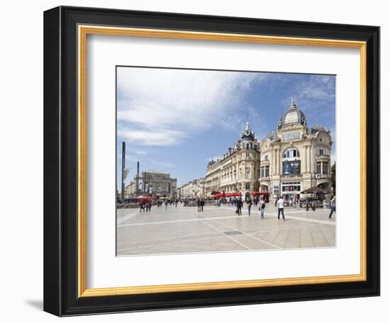 The Place De La Comedie, Montpellier, Languedoc-Roussillon, France, Europe-David Clapp-Framed Photographic Print