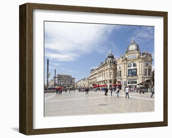 The Place De La Comedie, Montpellier, Languedoc-Roussillon, France, Europe-David Clapp-Framed Photographic Print