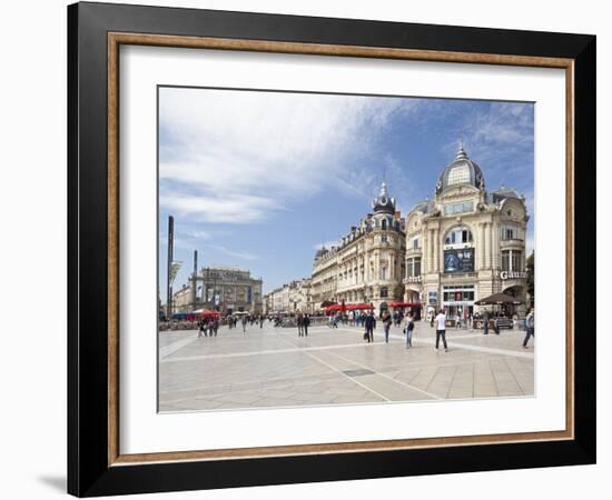 The Place De La Comedie, Montpellier, Languedoc-Roussillon, France, Europe-David Clapp-Framed Photographic Print