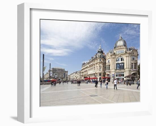 The Place De La Comedie, Montpellier, Languedoc-Roussillon, France, Europe-David Clapp-Framed Photographic Print