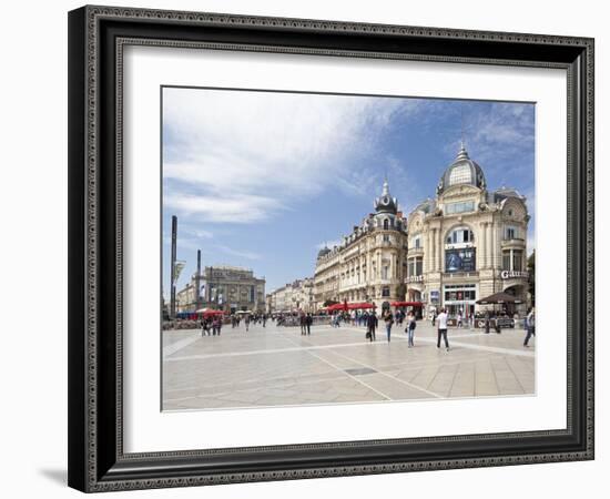 The Place De La Comedie, Montpellier, Languedoc-Roussillon, France, Europe-David Clapp-Framed Photographic Print