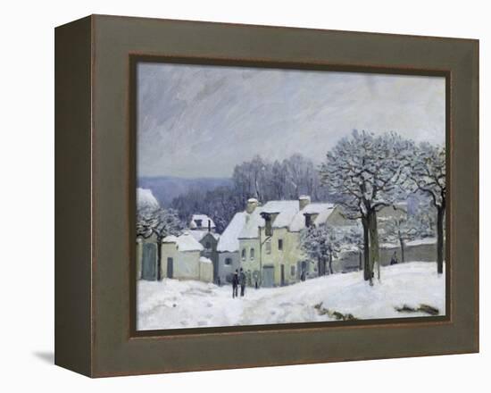 The Place Du Chenil at Marly-Le-Roi, Snow, 1876-Alfred Sisley-Framed Premier Image Canvas