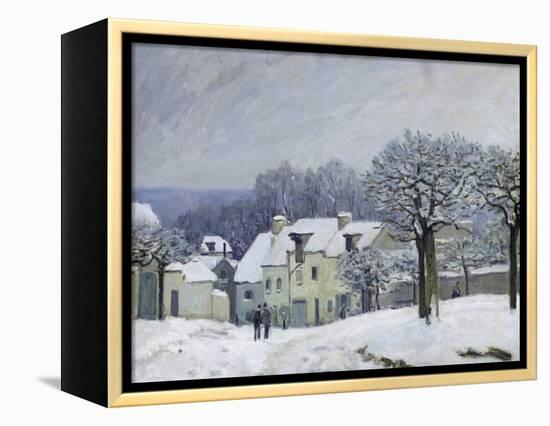 The Place Du Chenil at Marly-Le-Roi, Snow, 1876-Alfred Sisley-Framed Premier Image Canvas