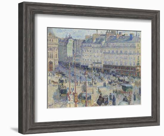 The Place Du Havre, Paris, 1893-Camille Pissarro-Framed Giclee Print