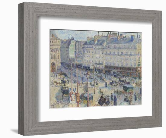 The Place Du Havre, Paris, 1893-Camille Pissarro-Framed Giclee Print