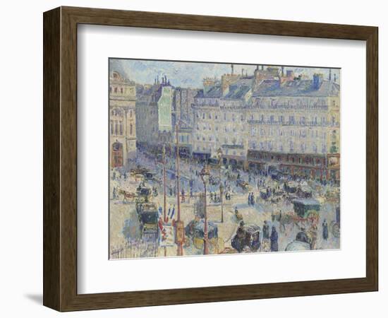 The Place Du Havre, Paris, 1893-Camille Pissarro-Framed Giclee Print