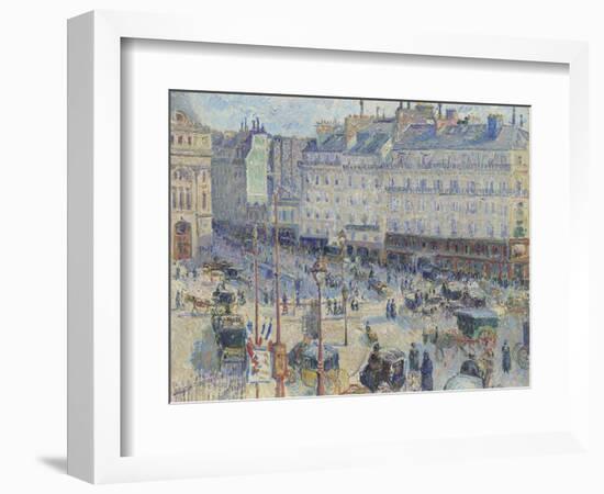 The Place Du Havre, Paris, 1893-Camille Pissarro-Framed Giclee Print
