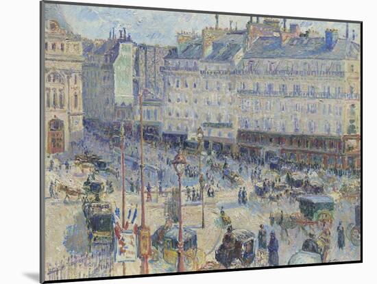 The Place Du Havre, Paris, 1893-Camille Pissarro-Mounted Giclee Print