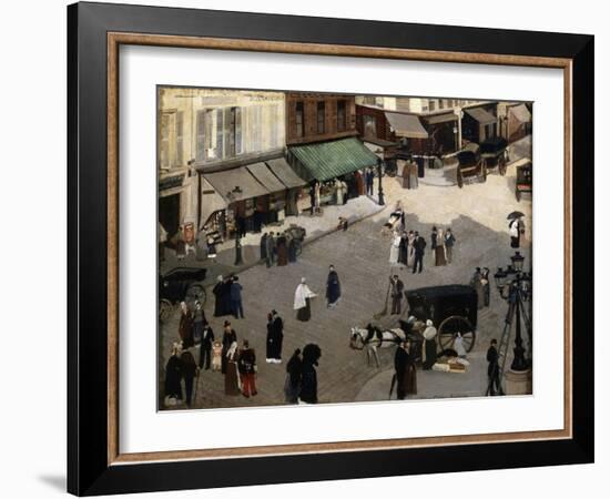 The Place Pigalle in Paris, 1880S-Pierre Carrier-belleuse-Framed Giclee Print