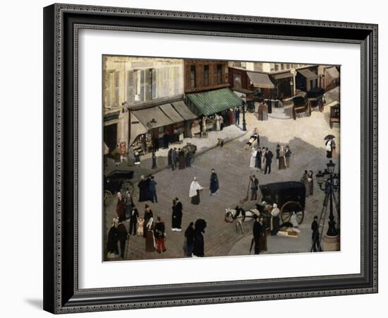 The Place Pigalle in Paris, 1880S-Pierre Carrier-belleuse-Framed Giclee Print