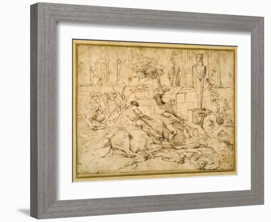 The Plague at Ashdod-Giovanni Benedetto Castiglione-Framed Giclee Print