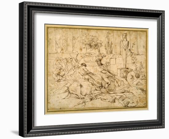 The Plague at Ashdod-Giovanni Benedetto Castiglione-Framed Giclee Print