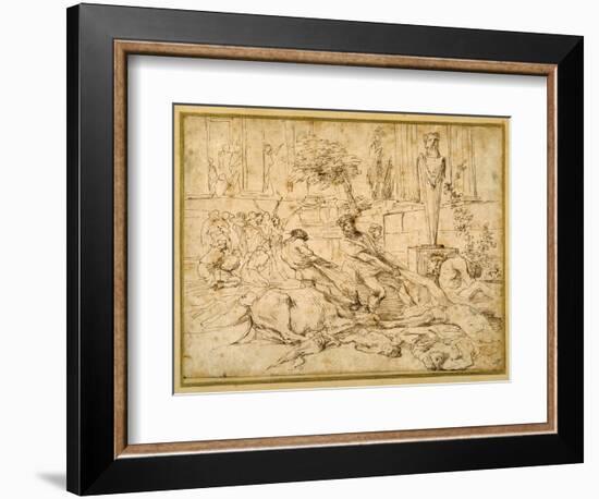 The Plague at Ashdod-Giovanni Benedetto Castiglione-Framed Giclee Print