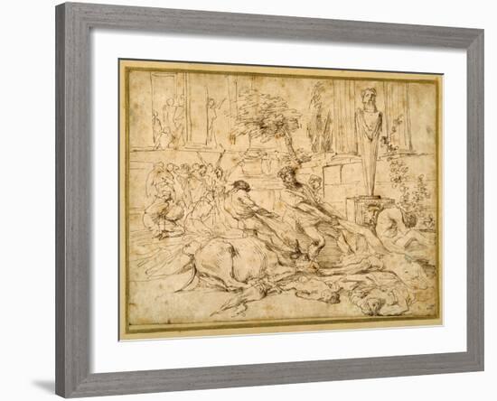 The Plague at Ashdod-Giovanni Benedetto Castiglione-Framed Giclee Print