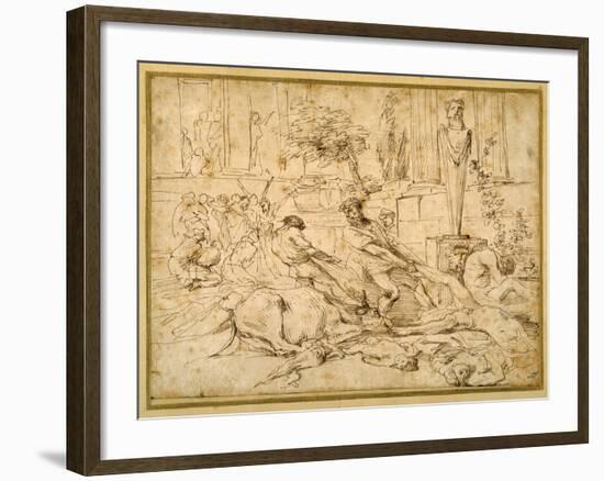 The Plague at Ashdod-Giovanni Benedetto Castiglione-Framed Giclee Print