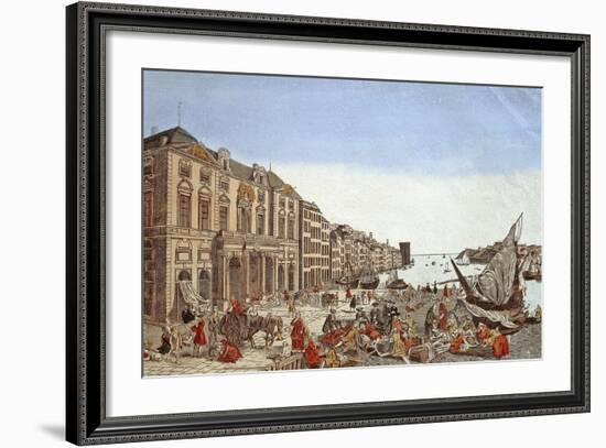 The Plague in Marseille, 1726-null-Framed Giclee Print