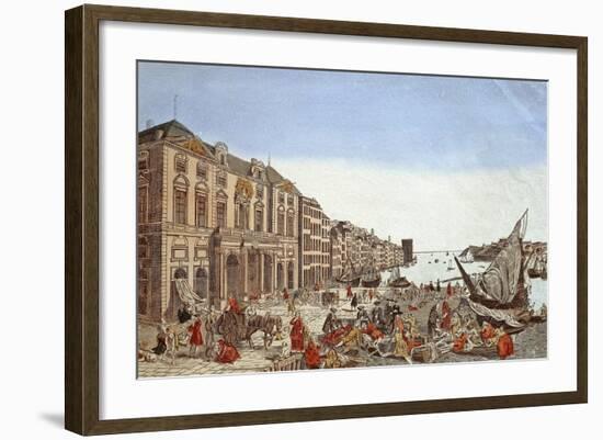 The Plague in Marseille, 1726-null-Framed Giclee Print