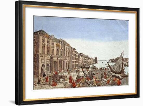 The Plague in Marseille, 1726-null-Framed Giclee Print