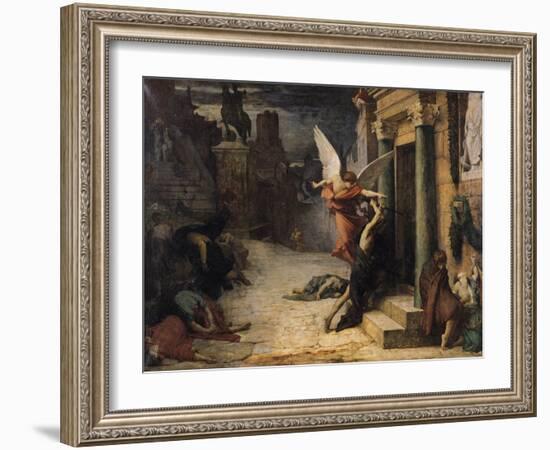 The Plague in Rome, 1869-Jules Elie Delaunay-Framed Giclee Print