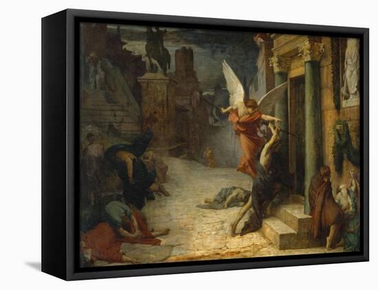 The Plague in Rome-Jules Elie Delaunay-Framed Premier Image Canvas