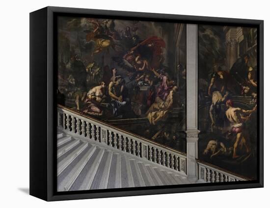 The Plague in Venice-Antonio Zanchi-Framed Premier Image Canvas