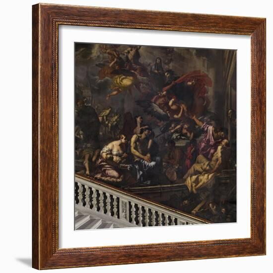 The Plague in Venice-Antonio Zanchi-Framed Giclee Print