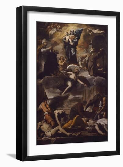The Plague of Naples, Circa 1660-Mattia Preti-Framed Giclee Print