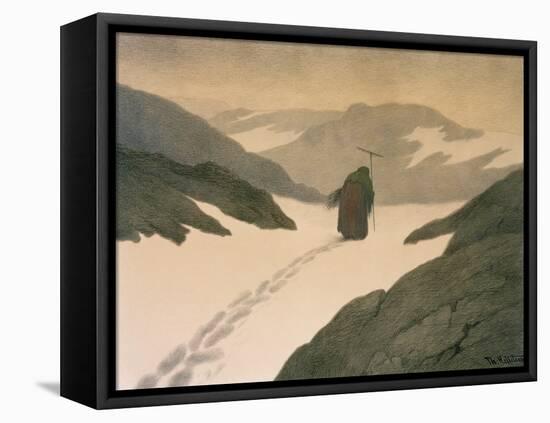 The Plague on the Mountain, 1901-Theodor Severin Kittelsen-Framed Premier Image Canvas