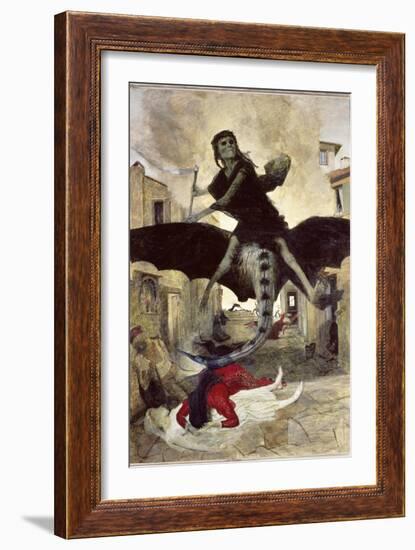 The Plague-Arnold Bocklin-Framed Giclee Print