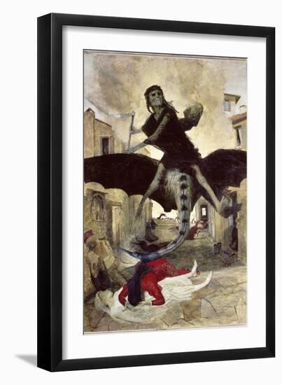 The Plague-Arnold Bocklin-Framed Giclee Print