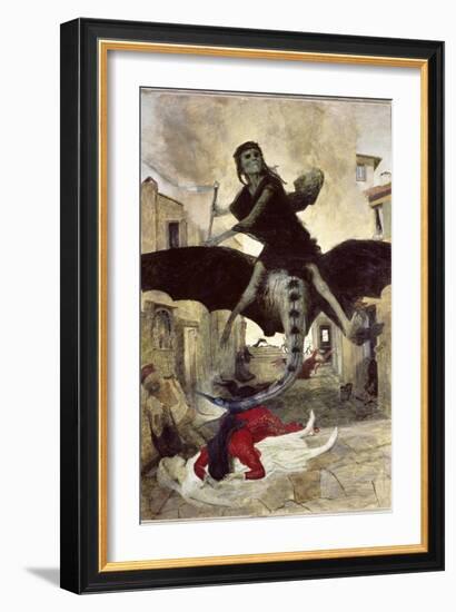 The Plague-Arnold Bocklin-Framed Giclee Print