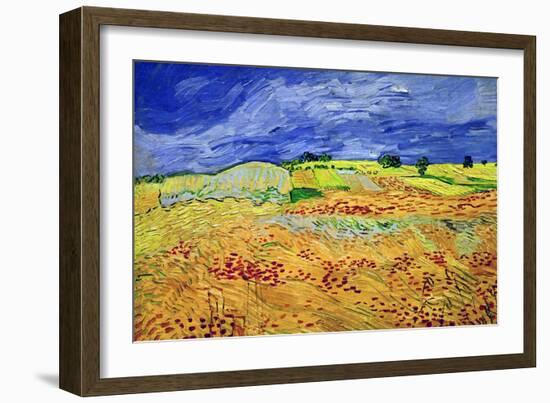 The Plain at Auvers, c.1890-Vincent van Gogh-Framed Giclee Print