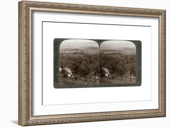 The Plain of Dothan, Palestine, 1900-Underwood & Underwood-Framed Giclee Print